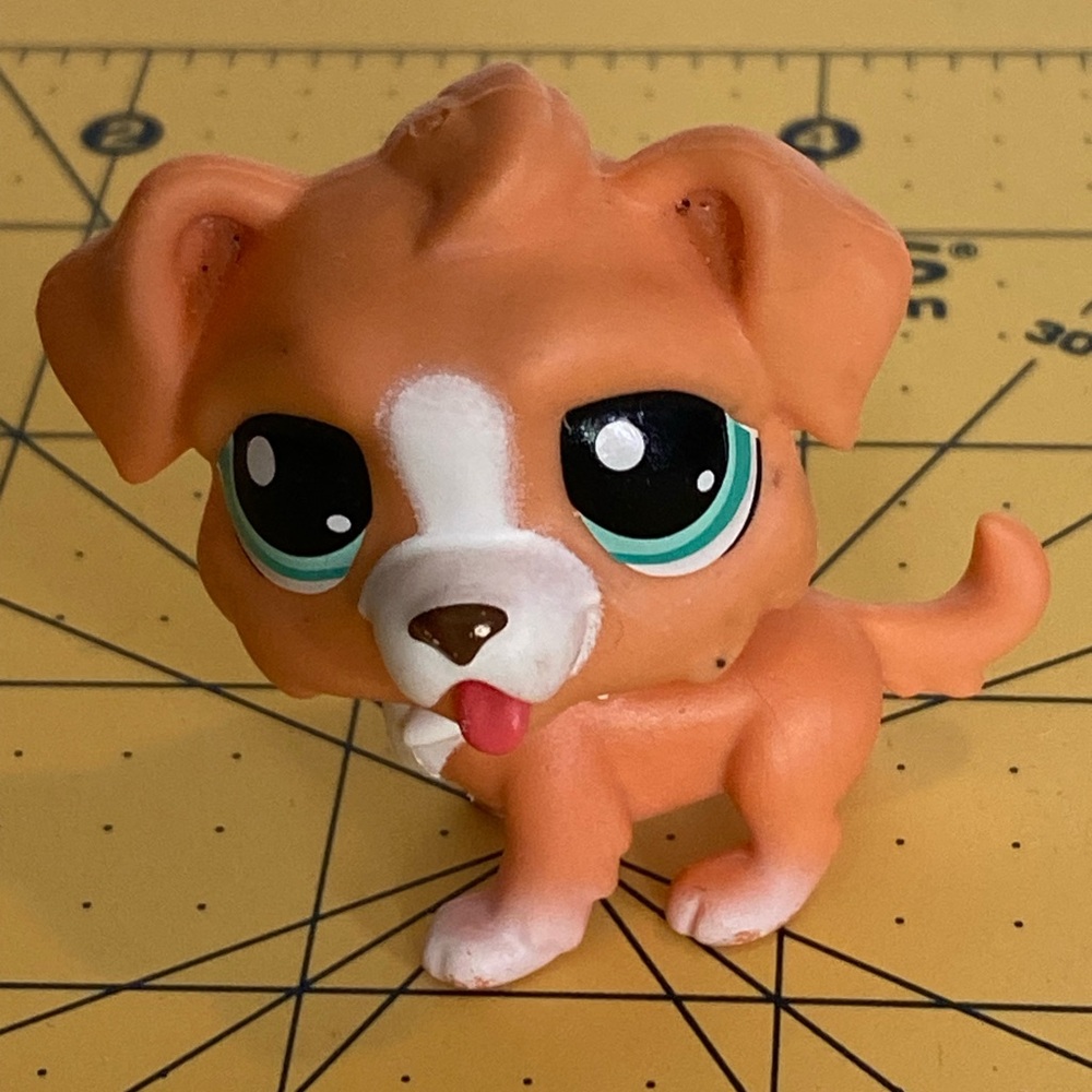 FLIP BERNARDIO ST BERNARD DOG #1-109 Authentic Littlest Pet Shop Hasbro LPS G4